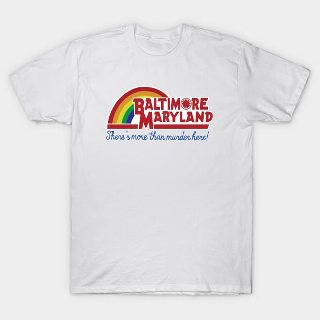 Baltimore Maryland - Reading rainbow T-Shirt by TreemanMorse